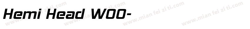 Hemi Head W00字体转换